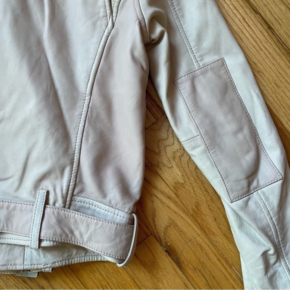 MAJE Lambskin Leather Moto Jacket - Picture 11 of 16